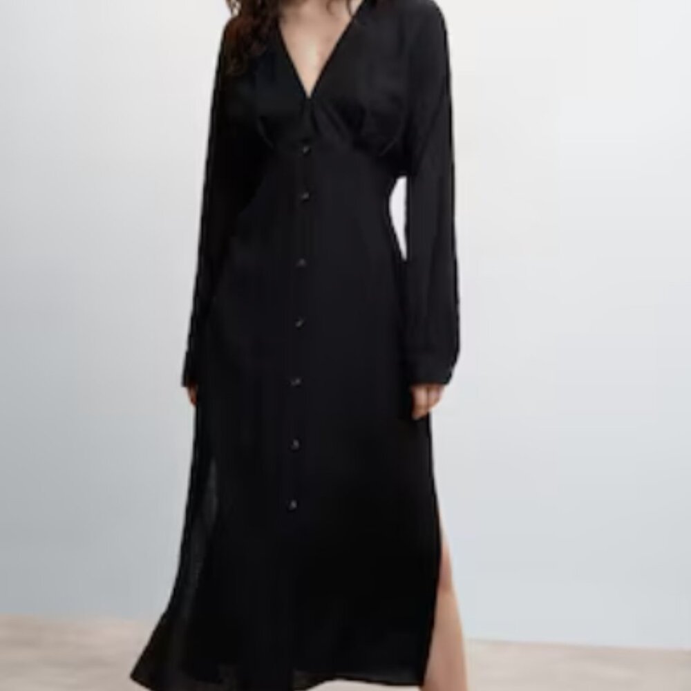 Mango Bow Tie Dress Small